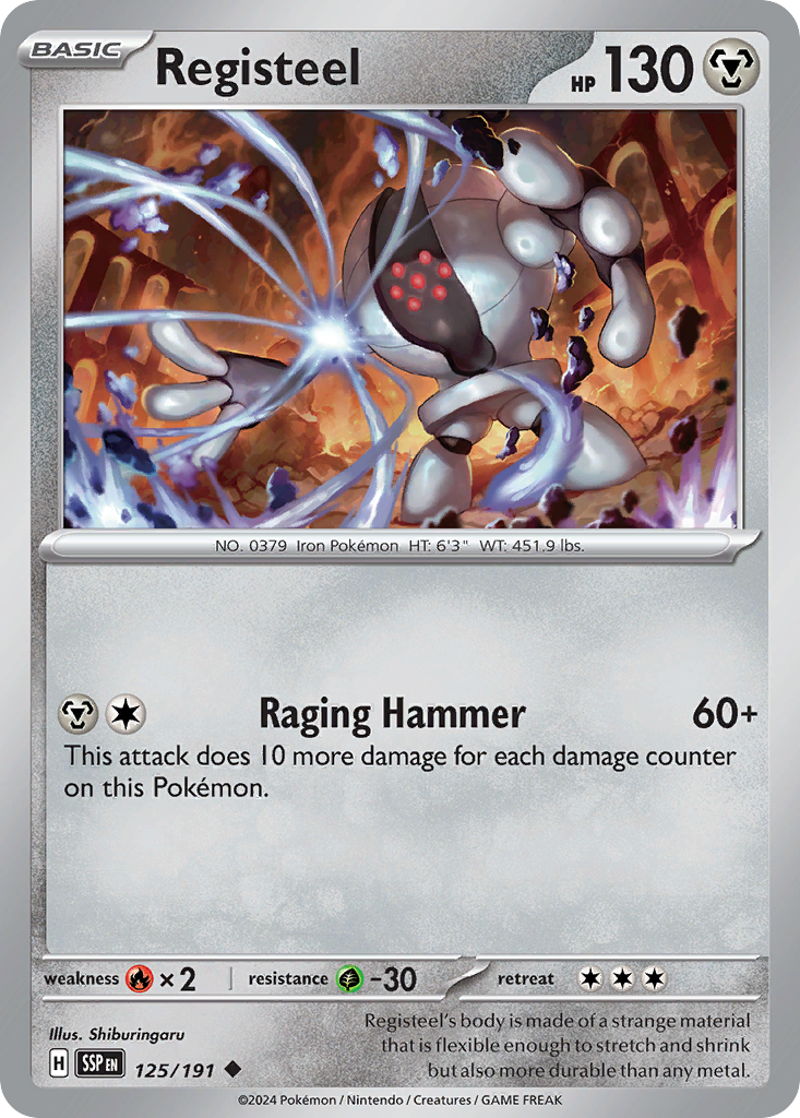 Registeel Pokémon card