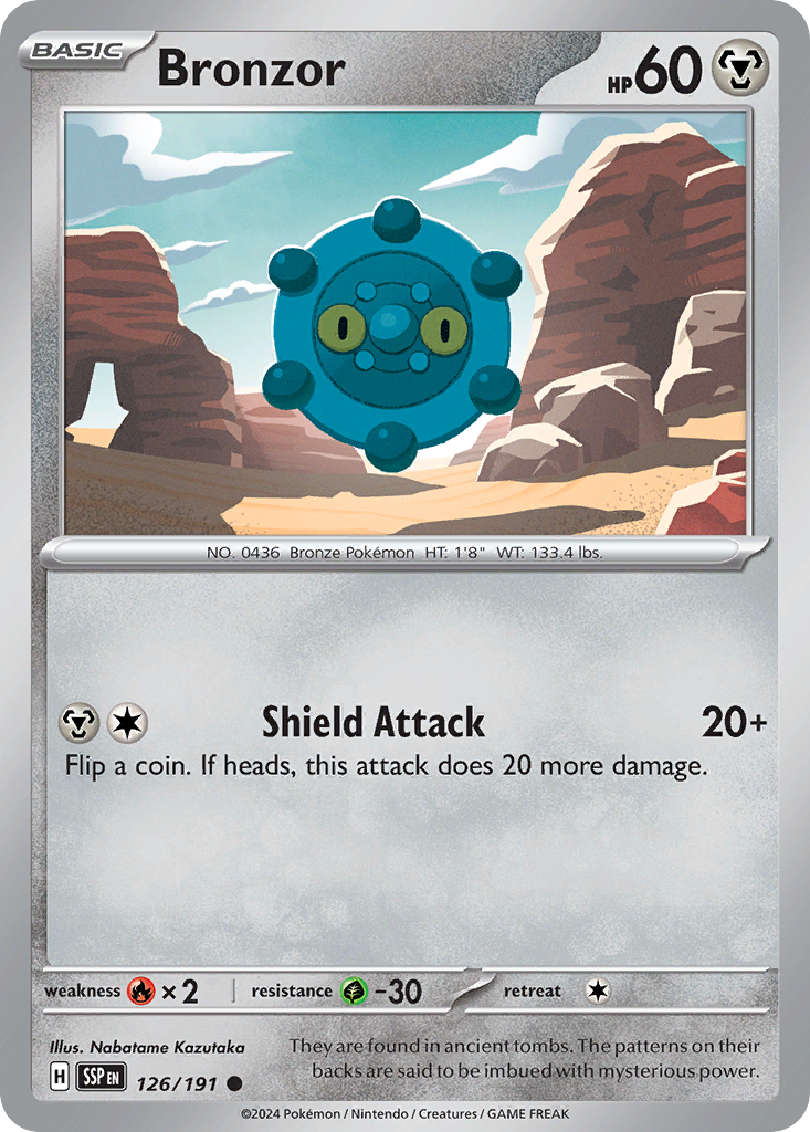 Bronzor Pokémon card