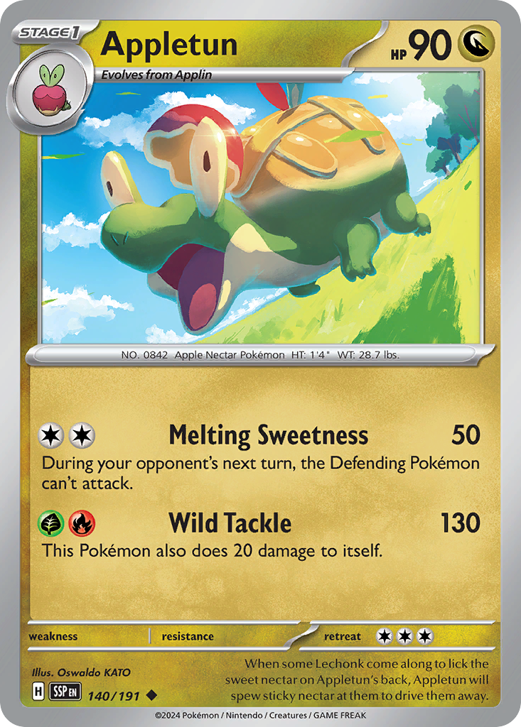 Appletun Pokémon card