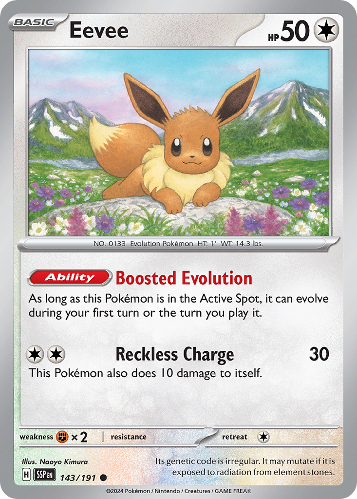 Eevee Pokémon card