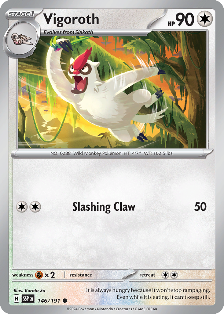 Vigoroth Pokémon card