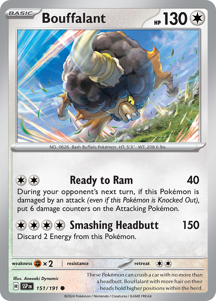 Bouffalant Pokémon card