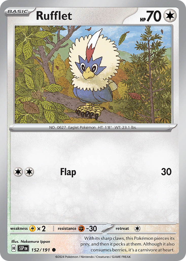 Rufflet Pokémon card