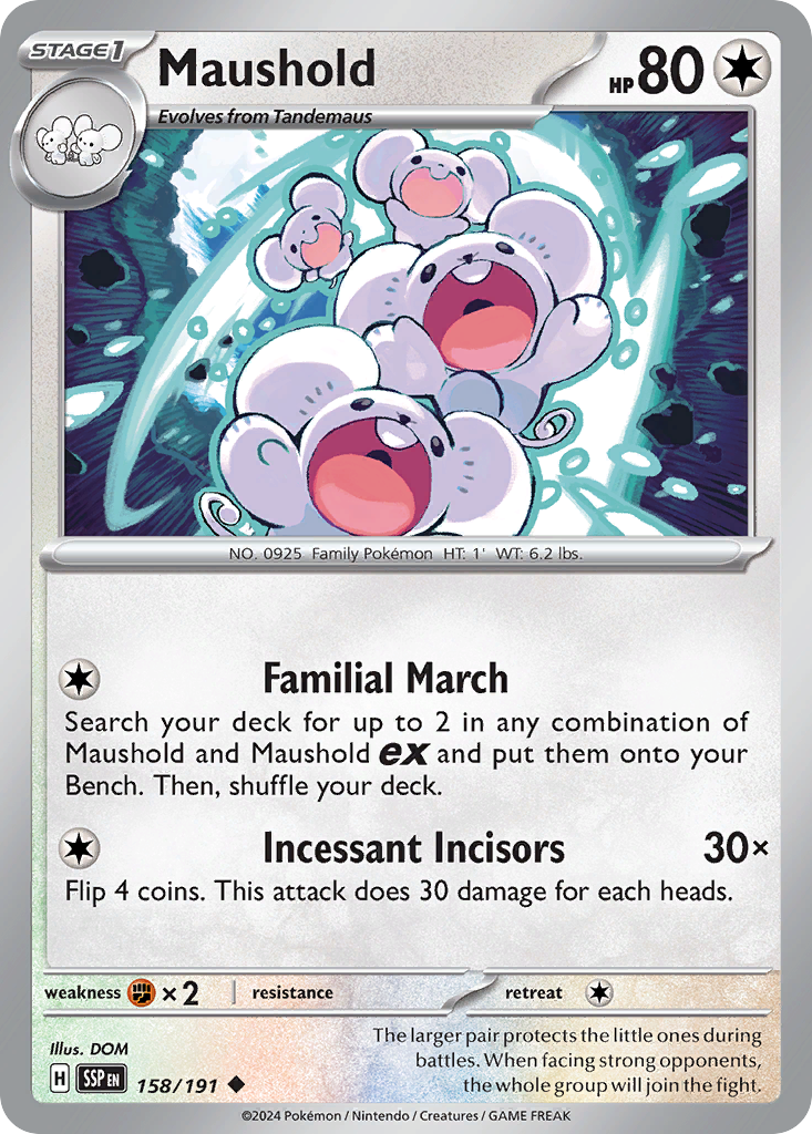 Maushold Pokémon card