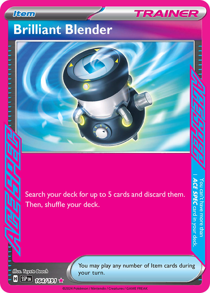 Brilliant Blender Pokémon card