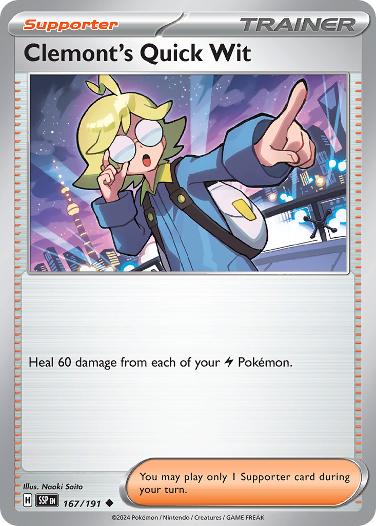 Clemont's Quick Wit Pokémon card