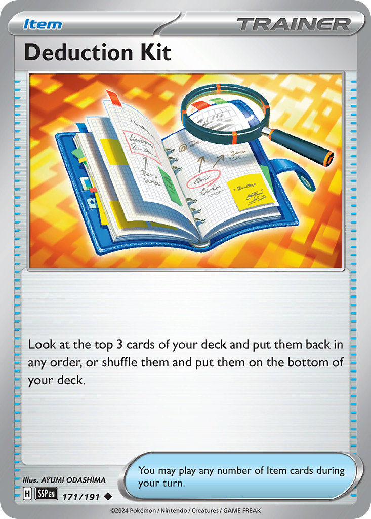 Deduction Kit Pokémon card