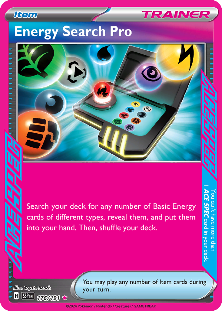 Energy Search Pro Pokémon card