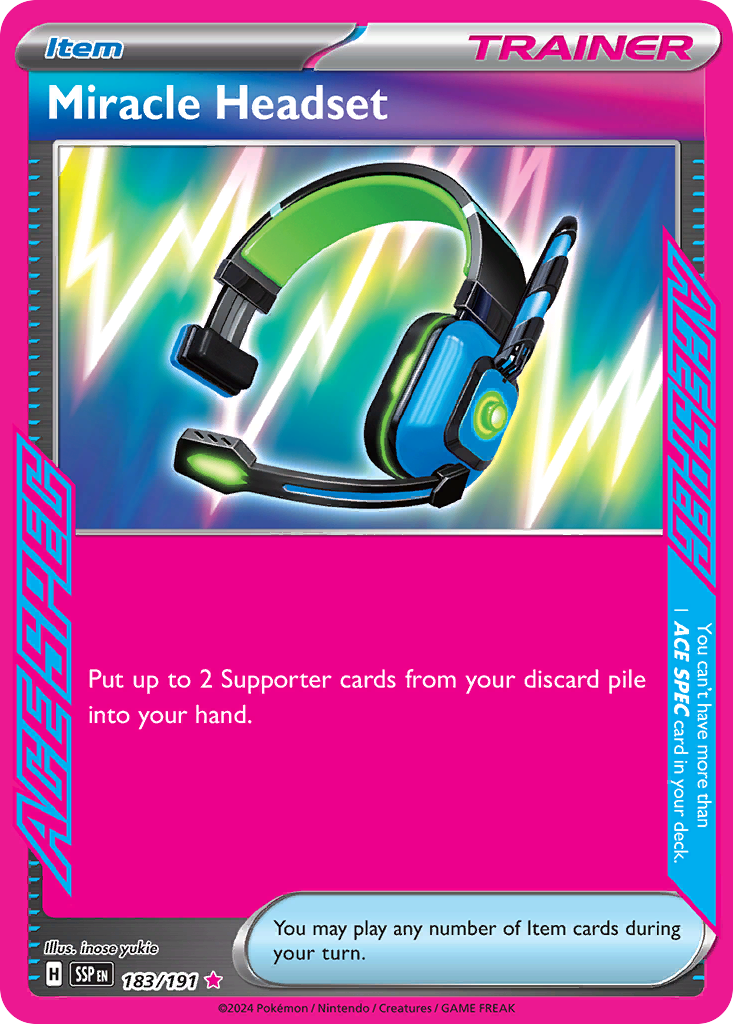 Miracle Headset Pokémon card