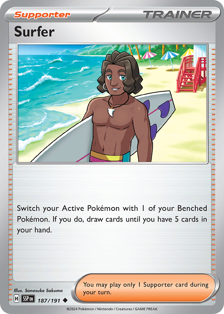 Surfer Pokémon card