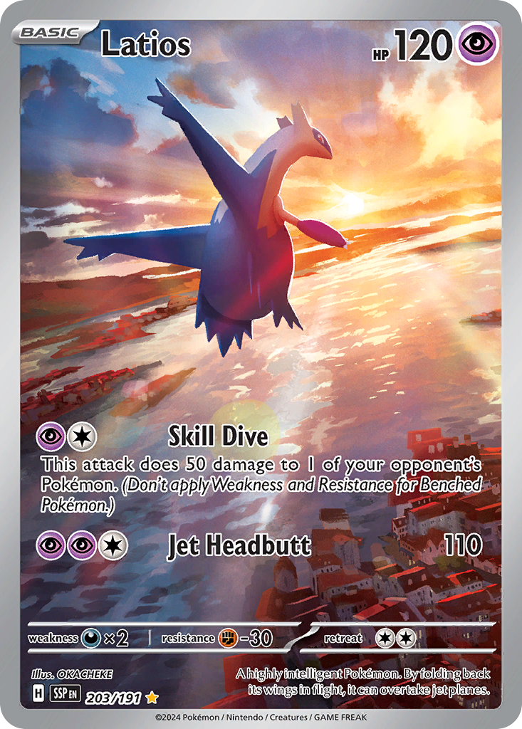 Latios Pokémon card