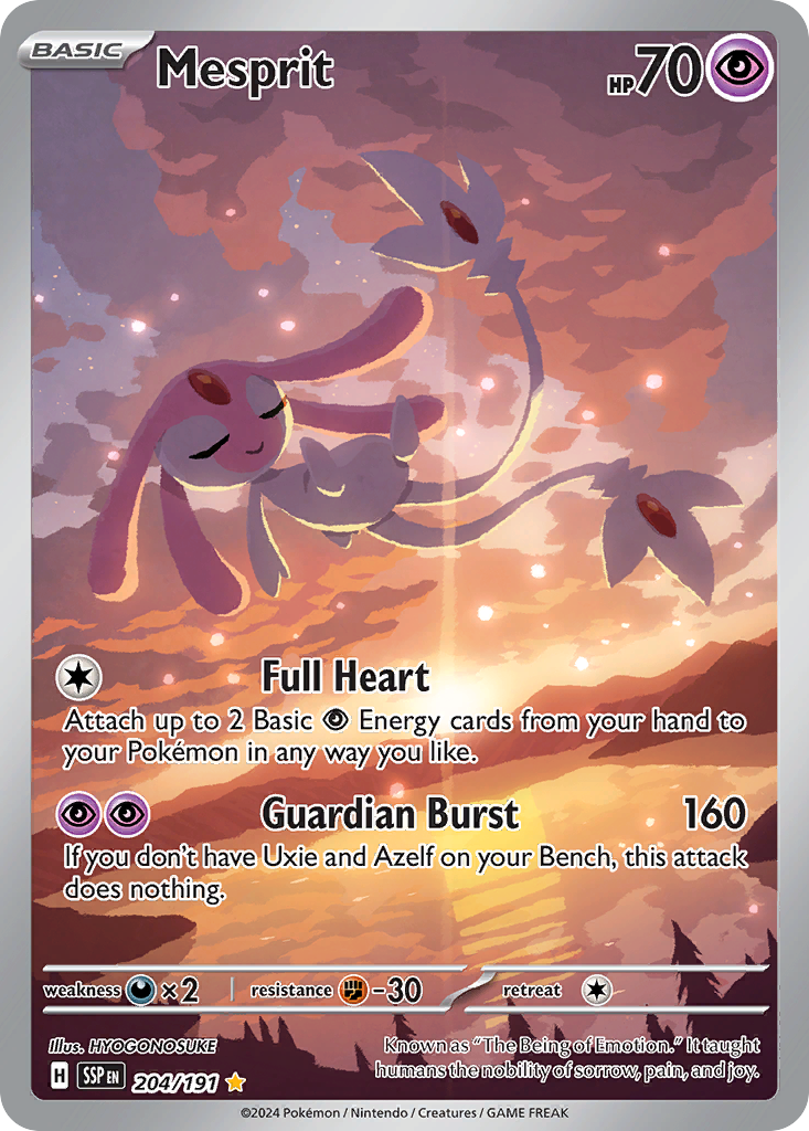Mesprit Pokémon card