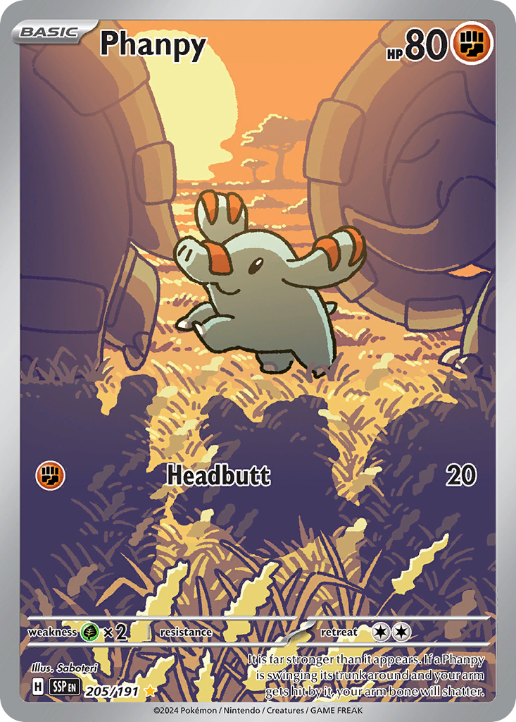 Phanpy Pokémon card