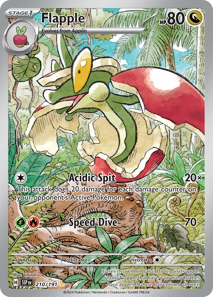 Flapple Pokémon card