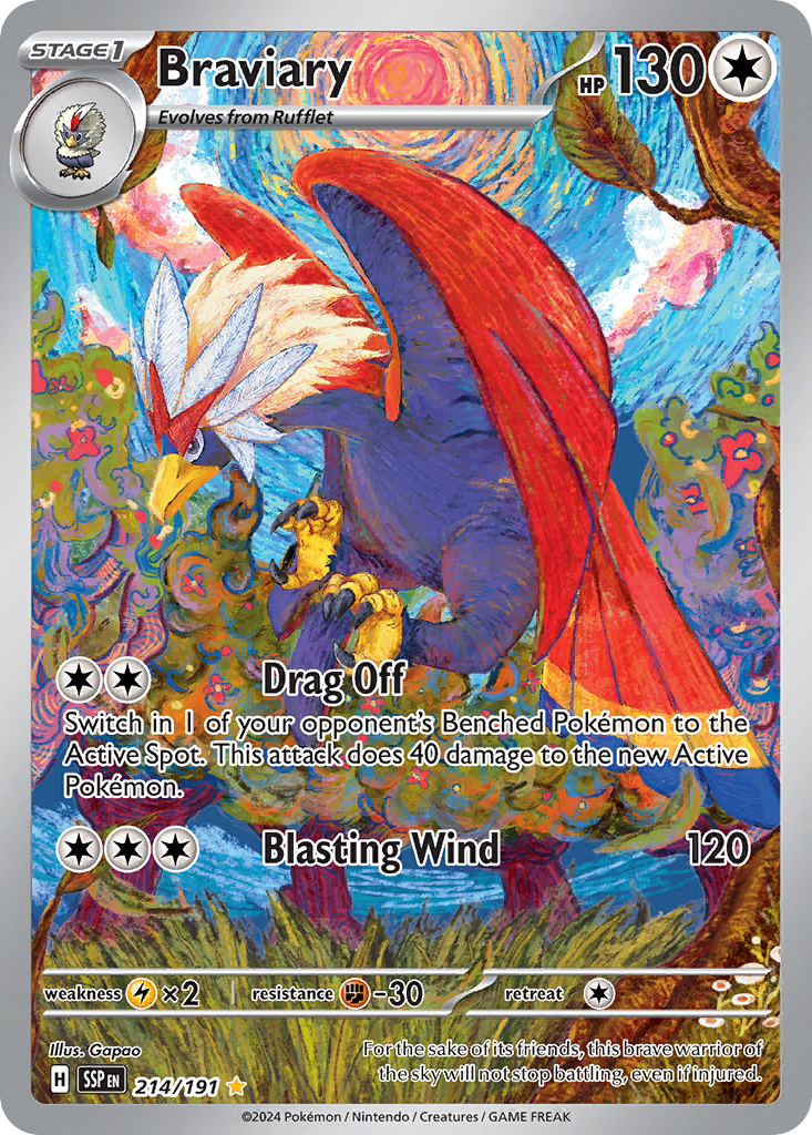 Braviary Pokémon card