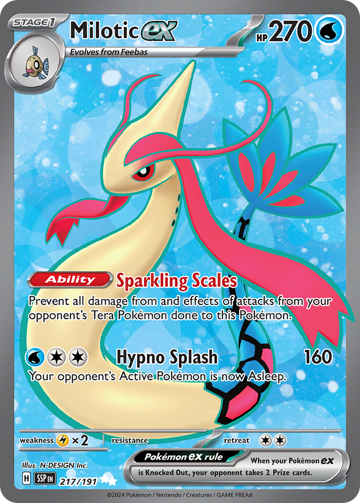 Milotic ex Pokémon card