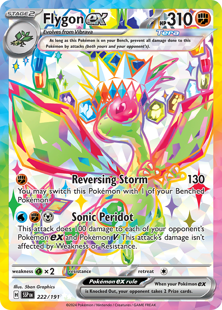 Flygon ex Pokémon card