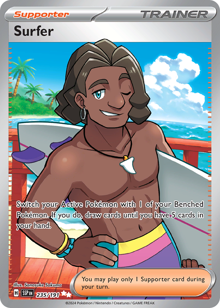 Surfer Pokémon card