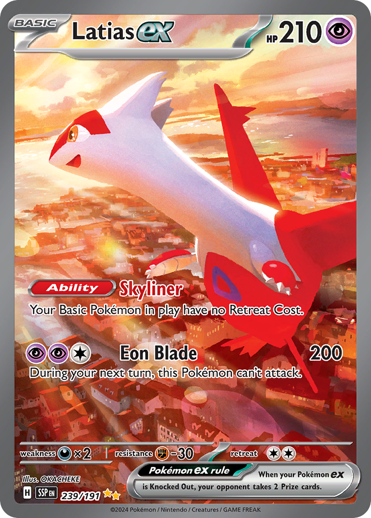 Latias ex Pokémon card