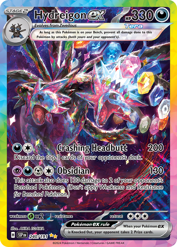 Hydreigon ex Pokémon card