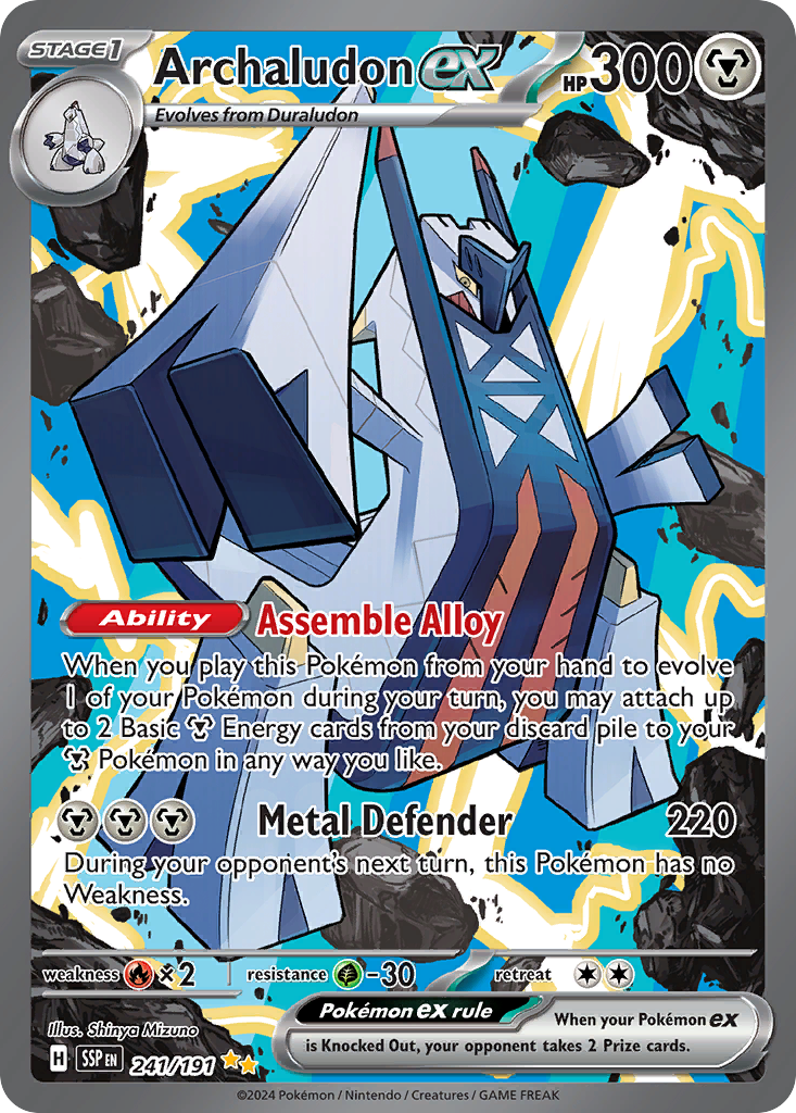 Archaludon ex Pokémon card