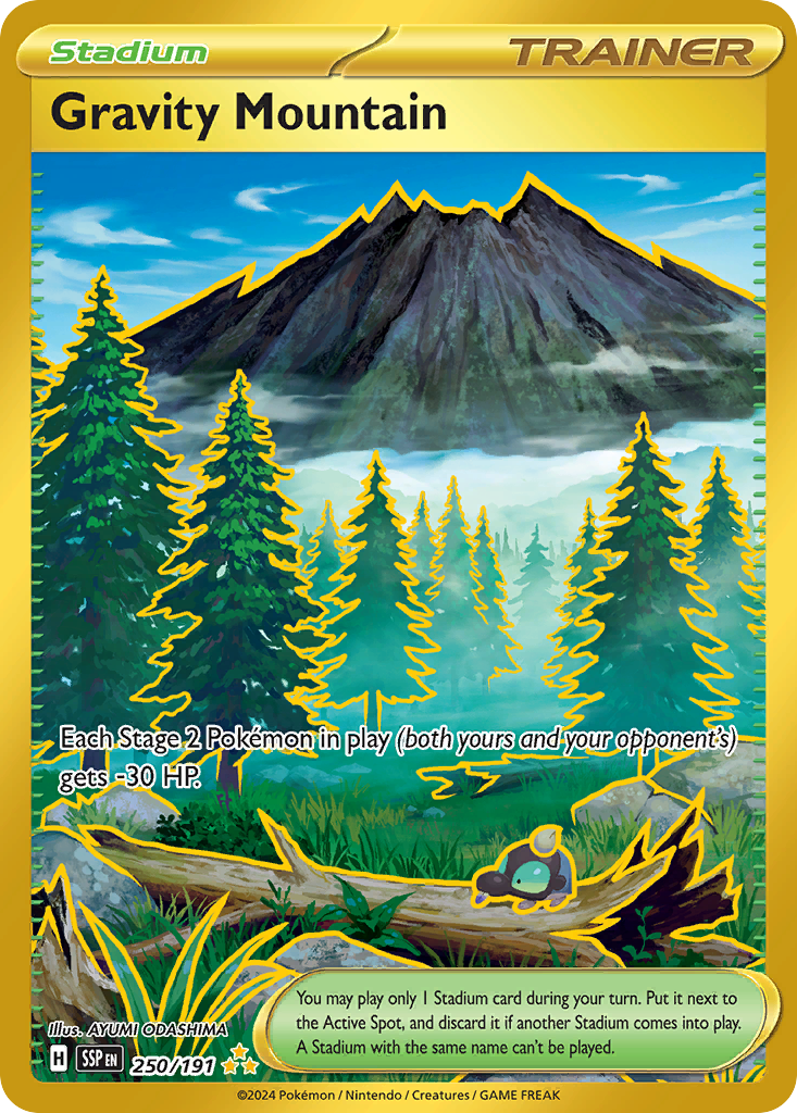 Gravity Mountain Pokémon card