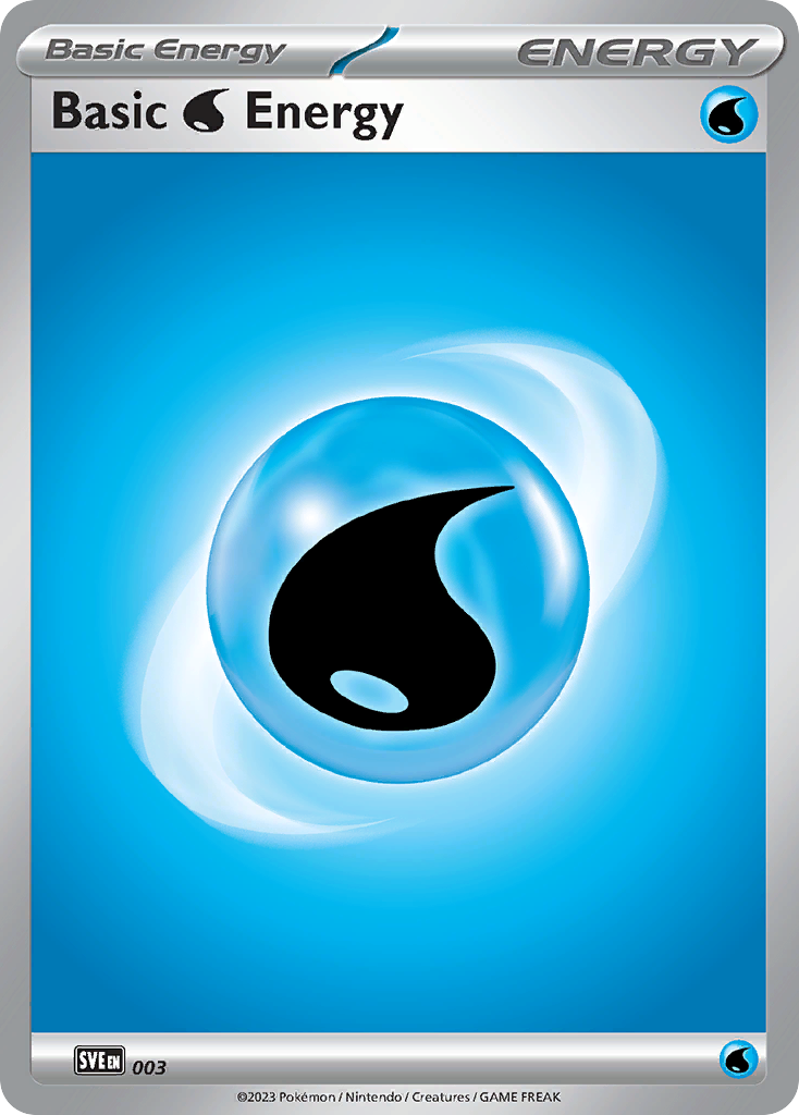 Basic Water Energy Pokémon card