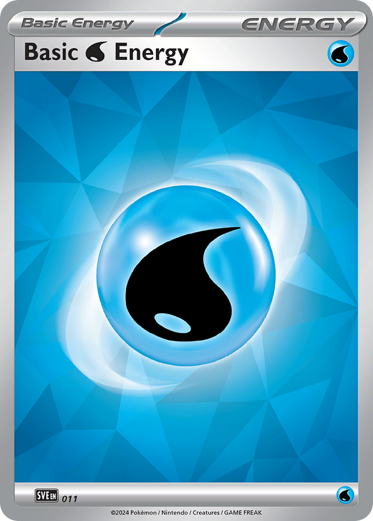 Basic Water Energy Pokémon card