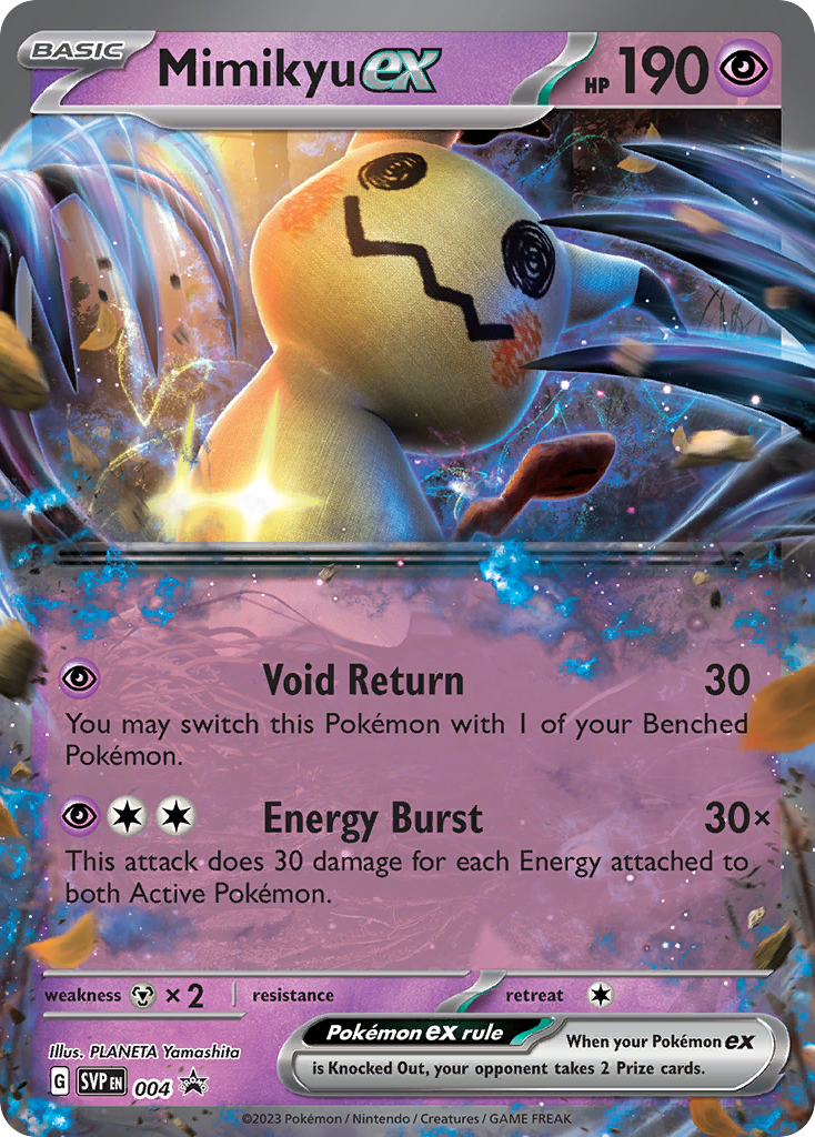 Mimikyu ex Pokémon card