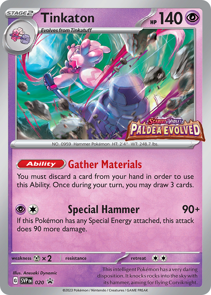 Tinkaton Pokémon card