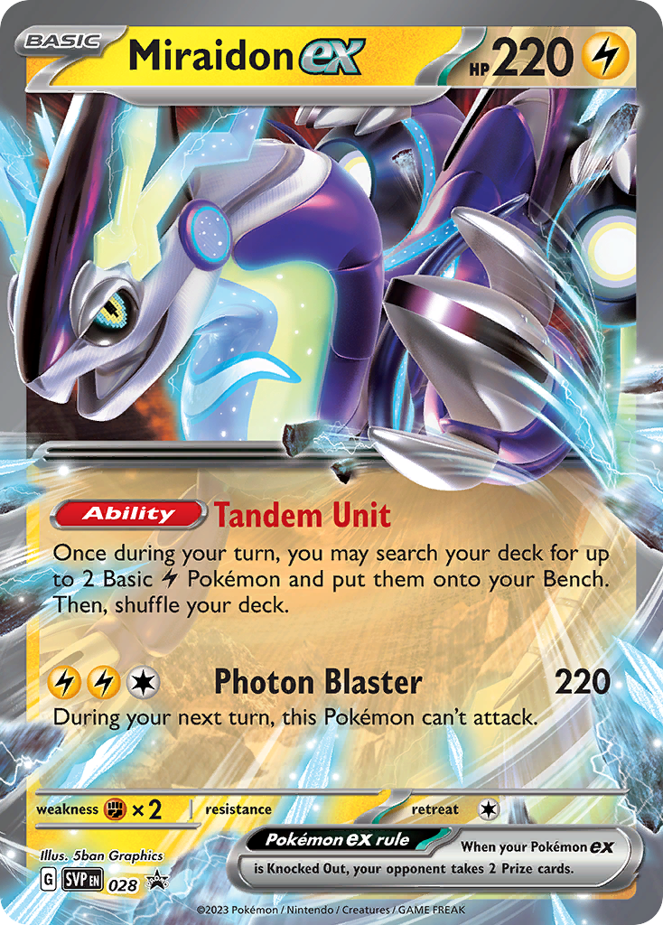 Miraidon ex Pokémon card
