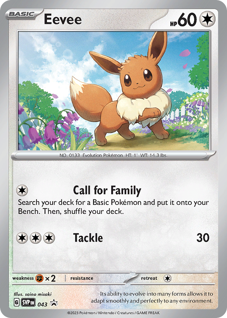 Eevee Pokémon card
