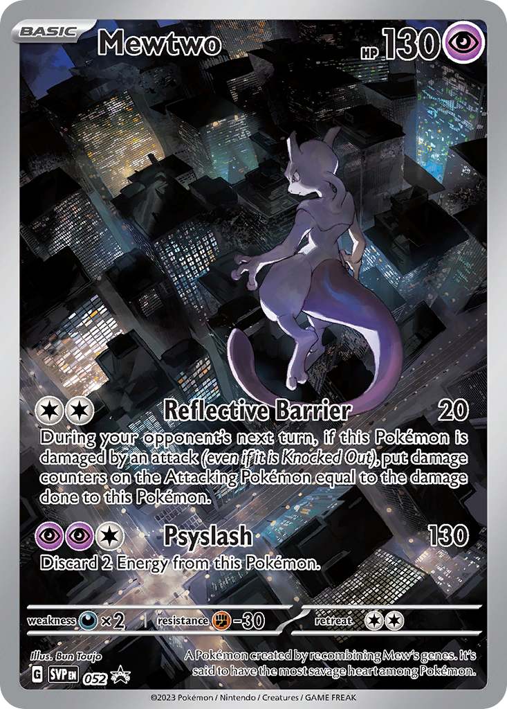 Mewtwo Pokémon card