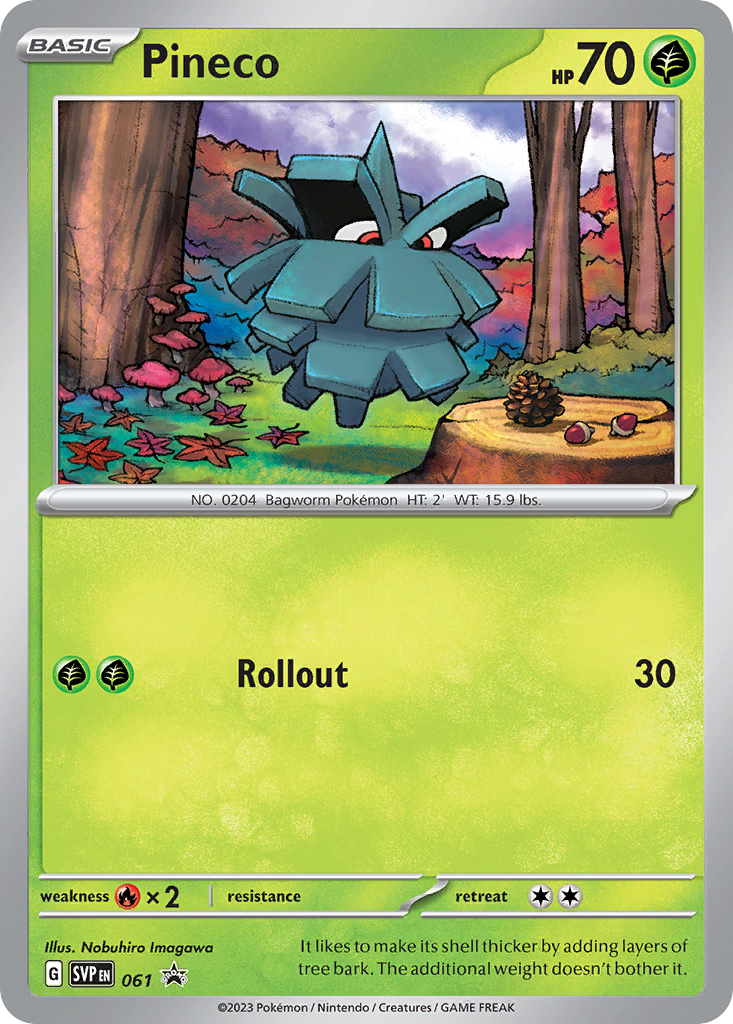 Pineco Pokémon card