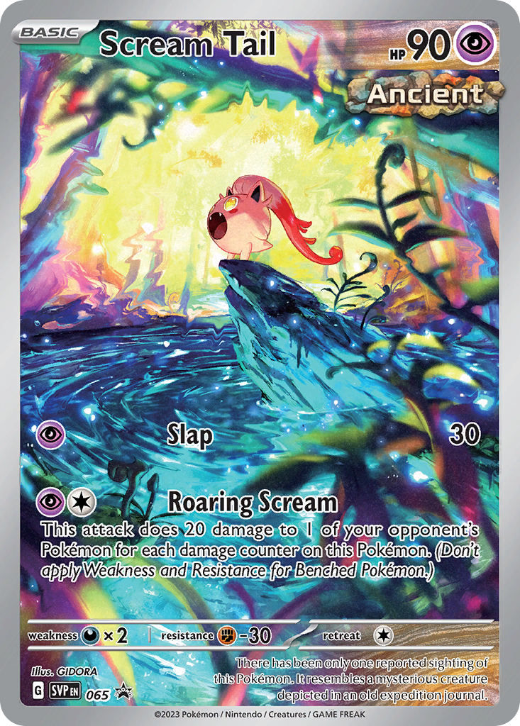 Scream Tail Pokémon card