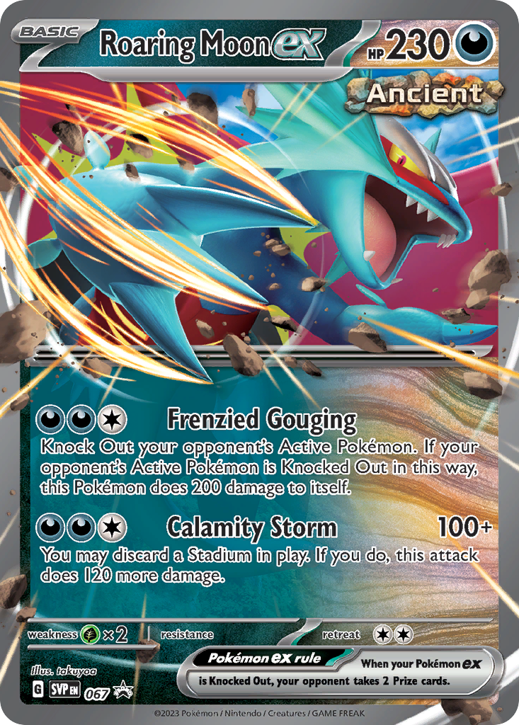 Roaring Moon ex Pokémon card