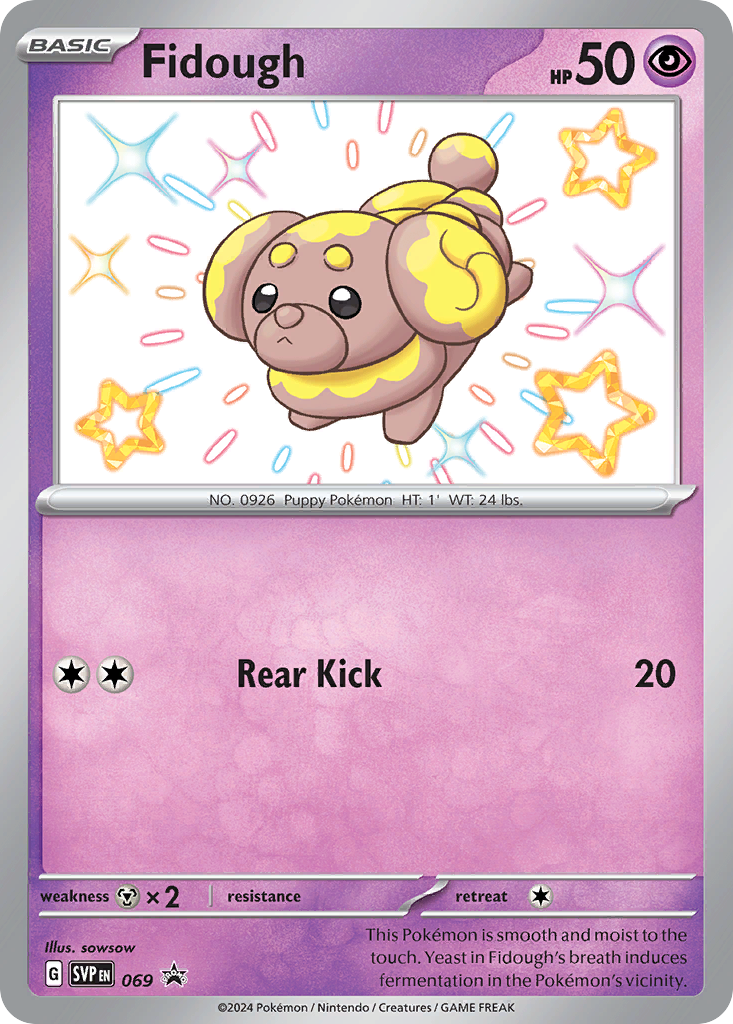 Fidough Pokémon card