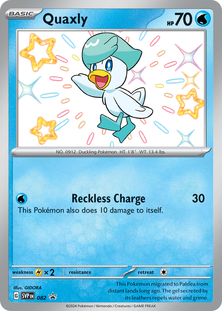 Quaxly Pokémon card