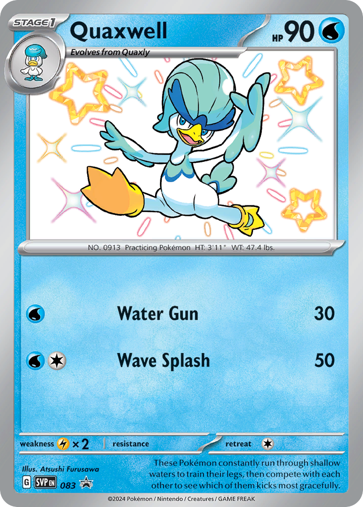 Quaxwell Pokémon card