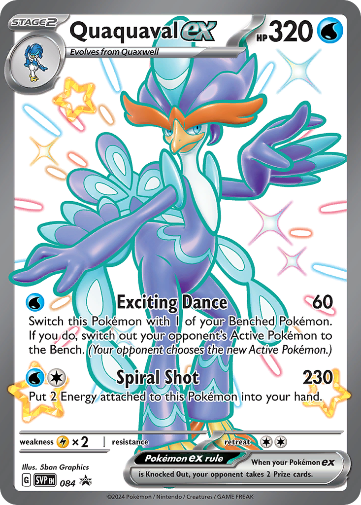 Quaquaval ex Pokémon card