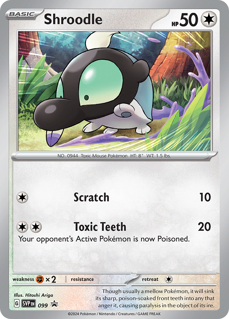 Shroodle Pokémon card