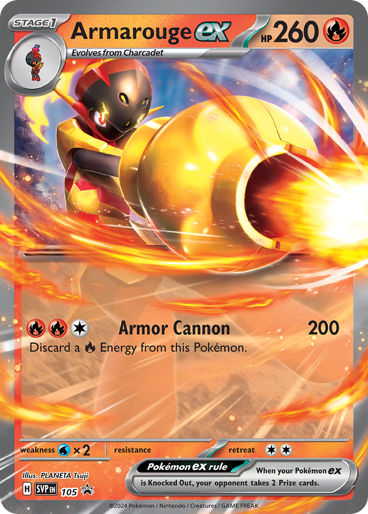 Armarouge ex Pokémon card