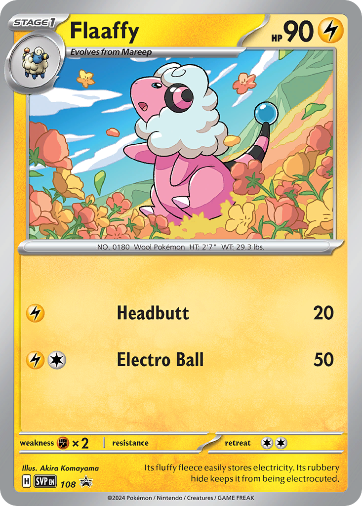 Flaaffy Pokémon card