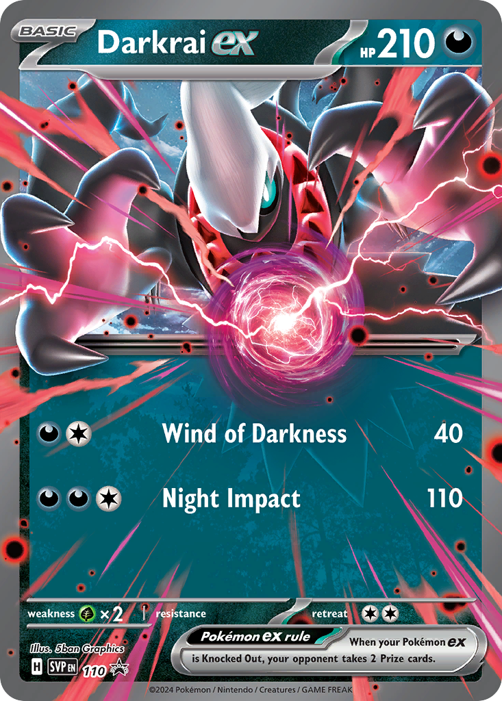 Darkrai ex Pokémon card