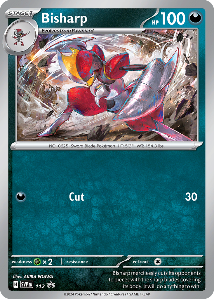 Bisharp Pokémon card