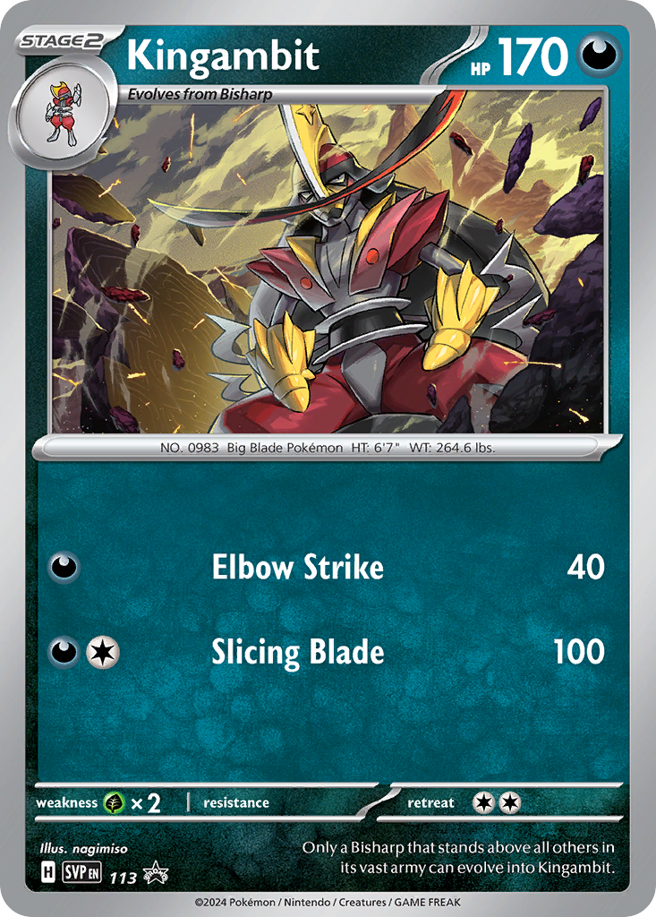 Kingambit Pokémon card