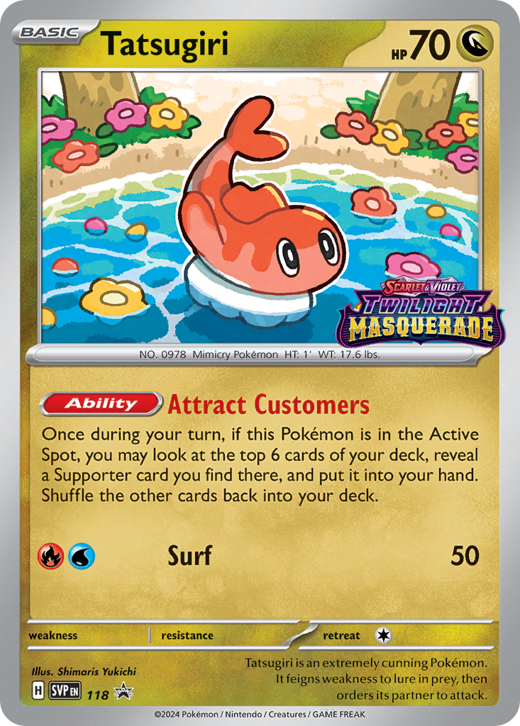 Tatsugiri Pokémon card