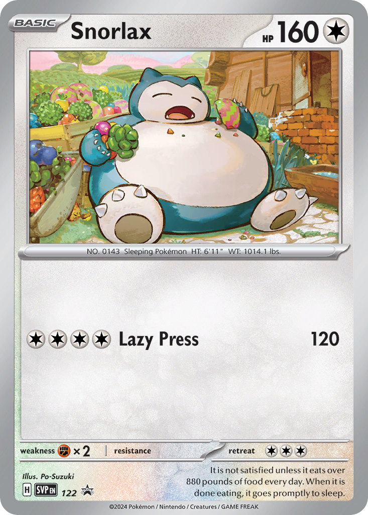 Snorlax Pokémon card