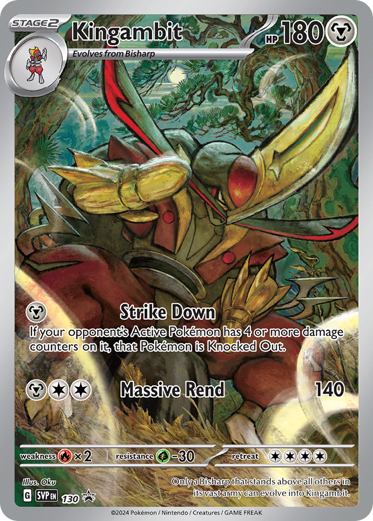 Kingambit Pokémon card