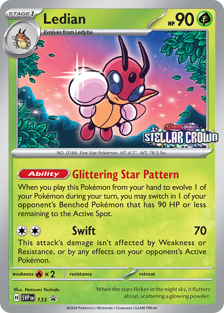Ledian Pokémon card